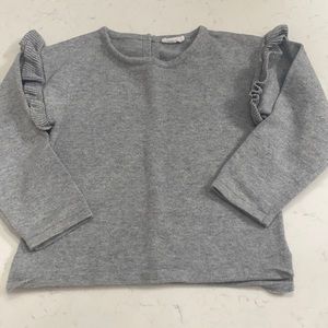 Jamie Kay girls 4 year gray organic cotton sweater